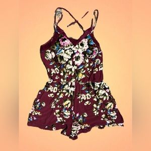 Xhiliration, XL, cross back, romper, with POCKETS!